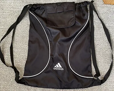 $14.99 • Buy Adidas Sack Gym Shoes Black Bag