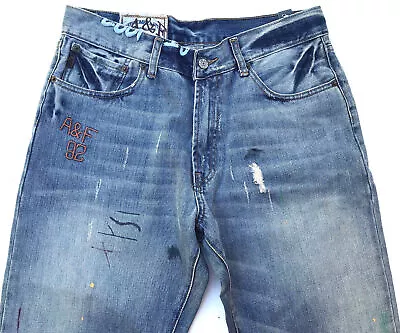 Abercrombie & Fitch 'BOOT' Paint Destroy Jeans W30 L31 • $79.20