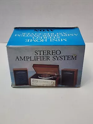 BRAND NEW Vintage 1970's #N117 AVON MINI Home  Stereo With Speakers..IBIN • £66.58