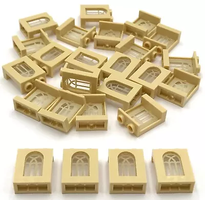 Lego 25 New Tan Windows 1 X 2 X 3 Train Parts • $20.22