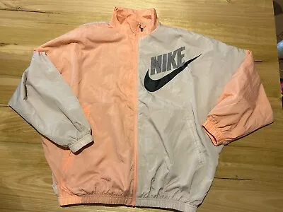 Nike Womens Tracksuit Windbreaker Size Medium  M Color Blocked Orange Retro • $89
