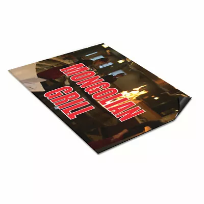 Car Magnet Set Of 2 Mongolian Grill Outdoor Advertising Printing Industrial Sign • $62.99