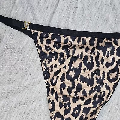 Victoria's Secret Women's Large Very Sexy V String Animal Print T Back Thong • $14