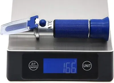 AMTAST Salinity Refractometer Salt Water Tester ATC Automatic Temperature Compe • £25.54