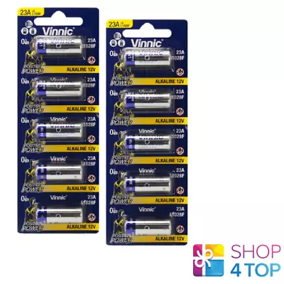 £5.64 • Buy 10 Vinnic Alkaline High Voltage Battery 23a L1028f Mn21 12v Exp 2025 New