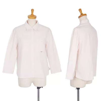 Mademoiselle NON NON Striped 3/4 Sleeve Shirt Size 40L(K-101501) • $141