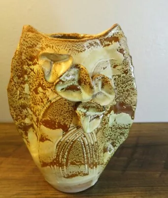 Vintage Small Studio Pottery Unusual Vase 6 In • £8