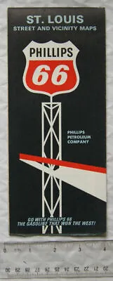 £2.50 • Buy 1966 Phillips 66 St. Louis Street And Vicinity Maps