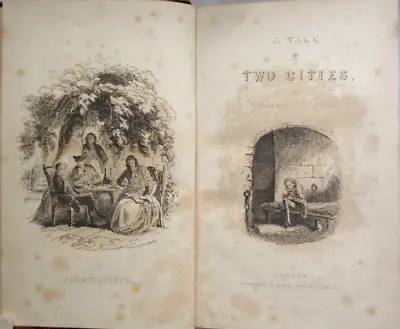 £1950 • Buy 1859 CHARLES DICKENS A TALE OF TWO CITIES 1st Edition 1st Issue 16 Plates