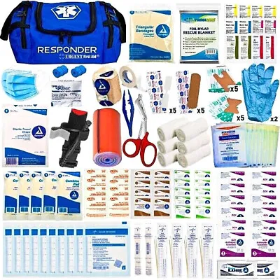 First Aid Responder Bag - Fully Stocked Trauma Bag - Compact Medical Bag IFAK • $60.99