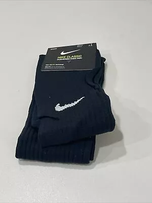 Nike Classic Cushioned Knee High Socks Technology  Black Size Size M • $9.99