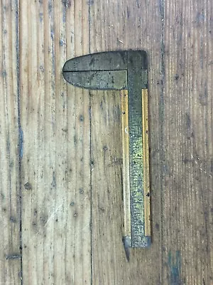 Antique English No. 1465 4  Caliper Rule By John Rabone And Sons Good+ Cond. • $50