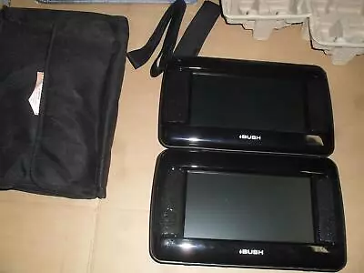 £34.99 • Buy Bush 8  Twin Two Screen In Car Portable DVD Player IPod Docking Brown Box