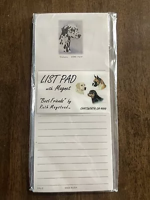 New Dalmation Pet Dog Note Pad Magnet Refrigerator By Ruth Maystead • $3.74