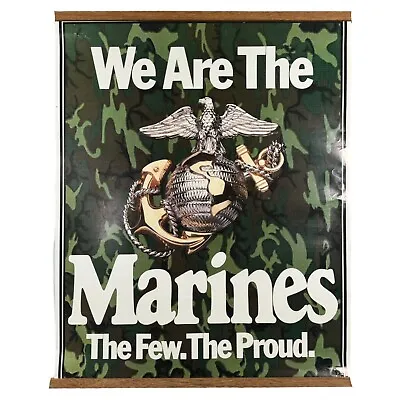 Vintage 1970’s USMC Recruiting Poster We Are The Marines The Few The Proud 22x28 • $199.99