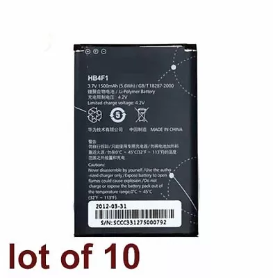 10 Huawei HB4F1 OEM Battery Lot For Ascend M860 C8600 Impulse 4G U8800 U8220 • $22.95