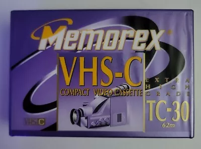 Memorex TC-30 VHS-C Compact Video Cassette Extra High Grade EHG 30min • $8