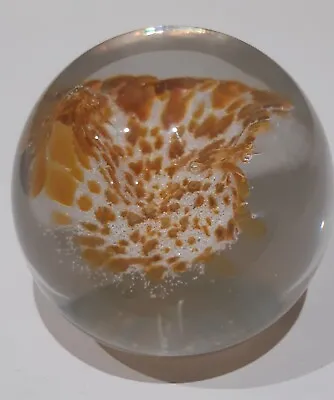 Caithness Glass Paperweight 'Wish' Excellent Condition Gold Coloured • £5.99