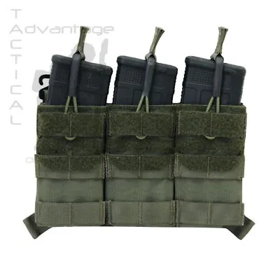 Agilite AG3 5.56mm Triple Mag Panel Placard (Hook Backed) Pouch - Ranger Green • $59