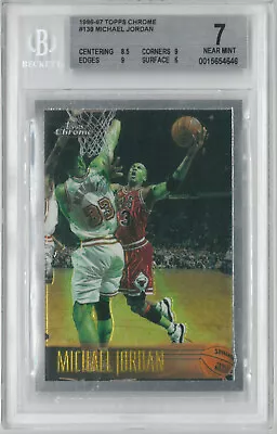 1996-97 Topps Chrome MICHAEL JORDAN #139 🔥 BGS 7 NM • $55