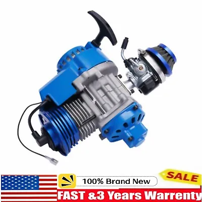 Performance Racing Blue 49cc 2stroke Engine Motor Mini Pocket Quad Dirt Bike USA • $95