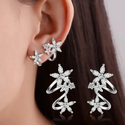 Fashion 925 Silver FilledGold Clip Earring Women Party Jewelry Gift • $2.59