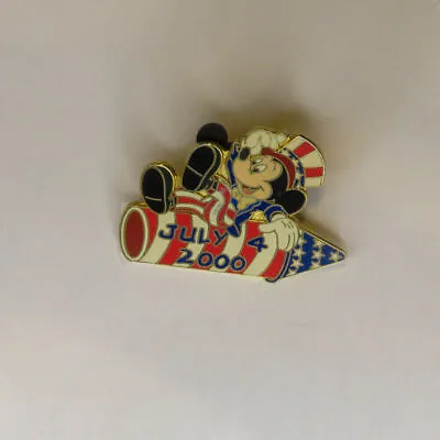 Disney   Mickey Mouse  Firework Rocket  Forth Of July 2000 Pin • $24.99