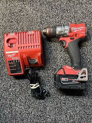 Milwaukee 2904-20 M18 FUEL 1/2  Hammer Drill/Driver W/ 5AH Battery & Charger • $124.95