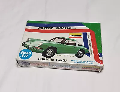 Vtg 1976 Green Porsche Targa Lindberg Speedy Wheels Series Snap Fit Model Kit • $25