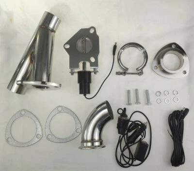 $114.39 • Buy 2'' Stainless Exhaust Valve Cutout Cut Out Dump Valve Kit W/Manual Operation