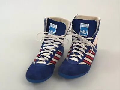 RARE 80s(?) - 90s Vintage ADIDAS Wrestling Shoes Made In France Size 38 5 24.0cm • $250