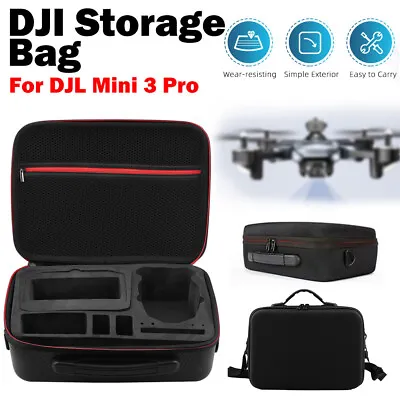 $37.99 • Buy For DJI Mini 3 Pro Drone Accessories Storage Box Hard Case Handbag Carrying Bag