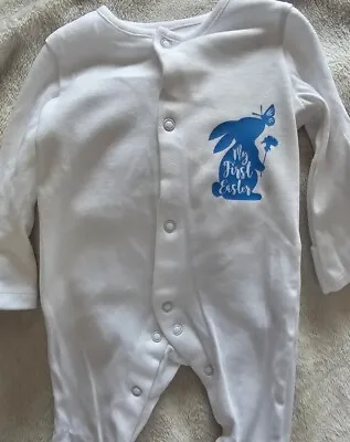 Babys First Easter Sleepsuit 0-3 • £5.50