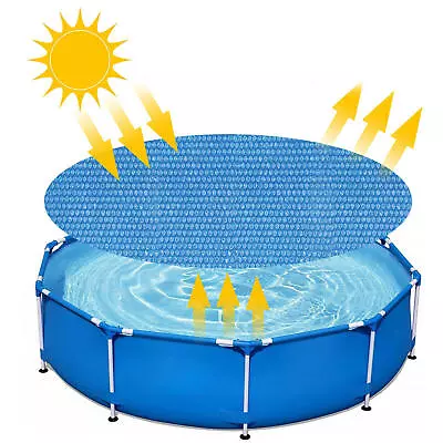 Above Ground Pool Solar Cover Heat Insulation Blanket Cover For Swiming Pool • $12.96