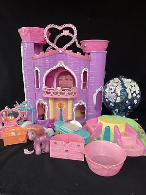 My Little Pony Celebration Castle Lights Sounds W/ Ponies & Accessories G3 2004 • $79.95