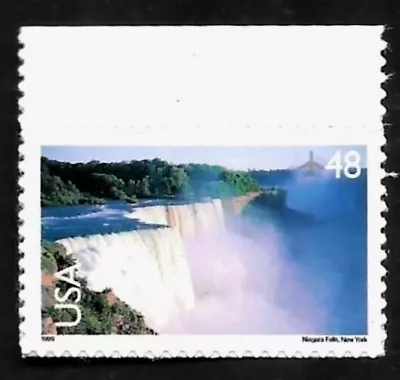 NIAGARA FALLS STATE PARK NEW YORK 1999 - C133 US NATURE AIR MAIL 48c MVF STAMP • $1.95