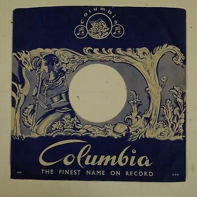 10  78 Gramophone Record Sleeve  Paper  COLUMBIA India • $15.54