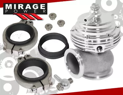 35mm 38mm V-Band Race Turbo Steel Wastegate Manifold Mount Silver • $37.99