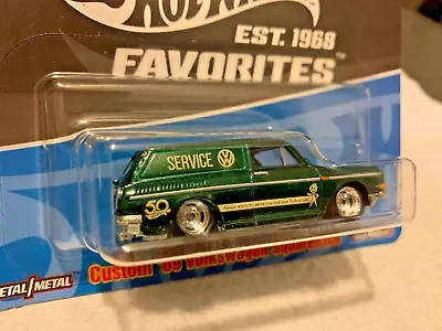 50 Hot Wheels Favorites Custom 60's Volkswagen Squareback Wagon & RR Tires 2017 • $6.99