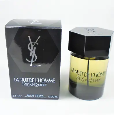 La Nuit De L'Homme By Yves Saint Laurent EDT For Men 3.3oz / 100ml *NEW IN BOX* • $72.99