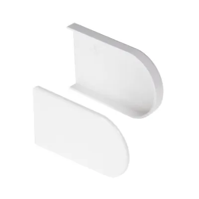 UPVC Bullnose End Cap Pair Short Winodw Capping Board / Cill End Covers • £5.42