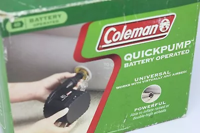 Coleman 4D Battery Quick Pump Air Bed Inflates And Deflates Model 5999E300 • $9.99