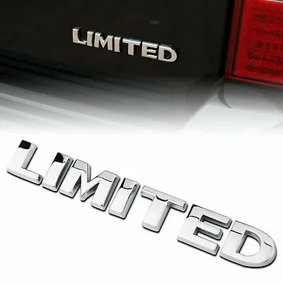Metal Silver Limited Emblem Badge Fender Trunk Script Sticker For All Cars SUVs • $8.99