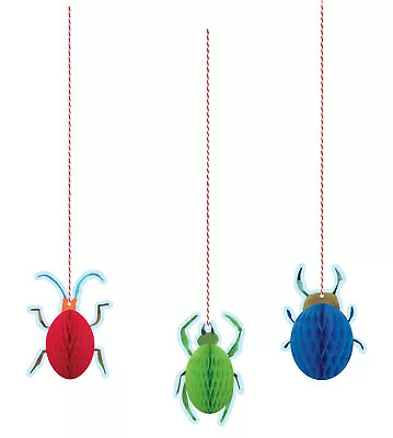 Honeycomb Bug Party Decorations Cute Insect Hanging Party Decorations X 3 • £2.99