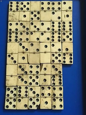 £19.99 • Buy Vintage Domino Blocks Set - Bone & Wood -Traditional - Art Making & Installation
