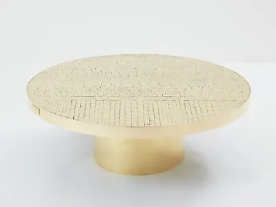 Georges Mathias Brass Mosaic Coffee Table 1970 • $25000