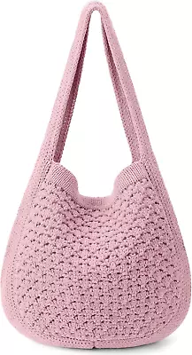 Crochet Tote Bag Beach Mesh Knitted Bag Large Aesthetic Shoulder Bag Handbags H • $20.91