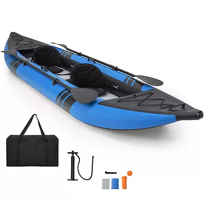 2-Person Inflatable Kayak 507 Lbs Weight Capacity W/ Aluminum Paddles Hand Pump • $349.95