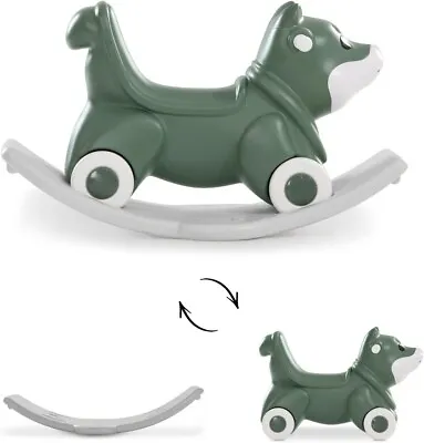 New Hauck 3in1 Rocking Animal Green Fox Rocker Bouncer Balance Board 1-3 Years • £99.99