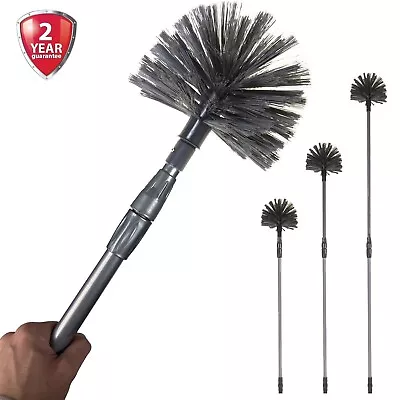 Telescopic Room Duster Cobweb Brush Lightweight Long Handle Cleaning 85cm-150cm • £6.79